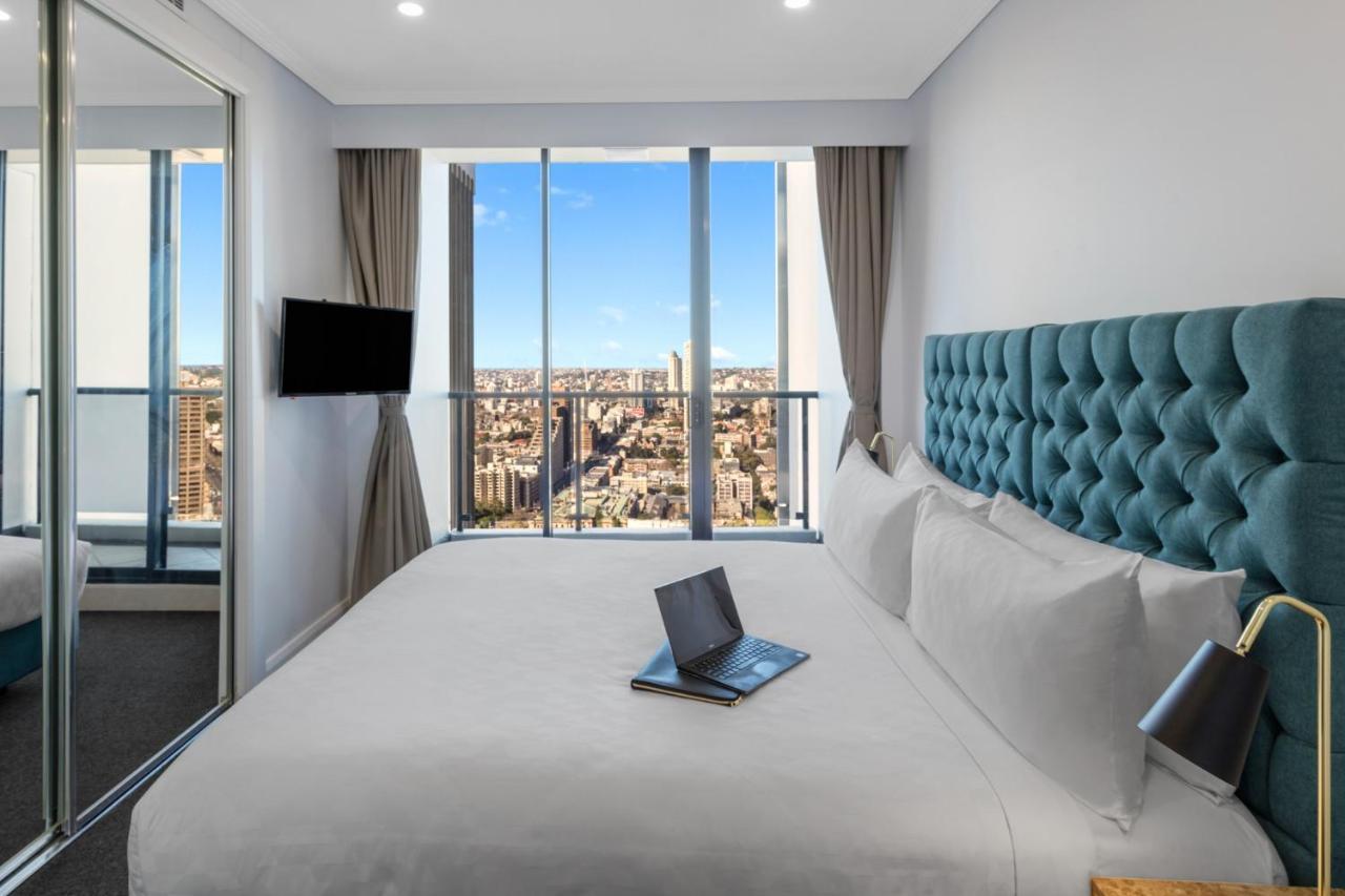 Meriton Suites Pitt Street, Сидней Экстерьер фото Bedroom